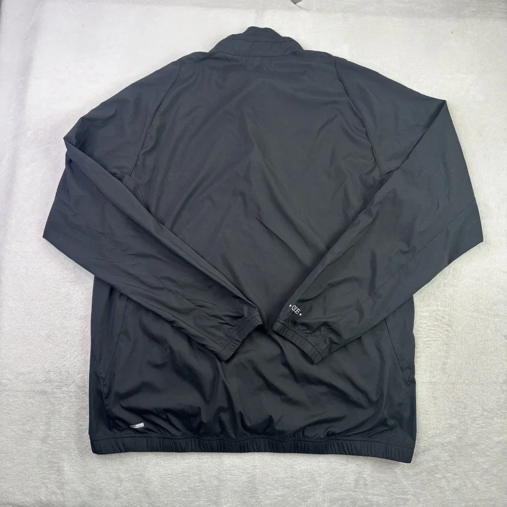 Adidas Golf ClimaProof Black Full Zip Long Sleeve Jacket Men's Large